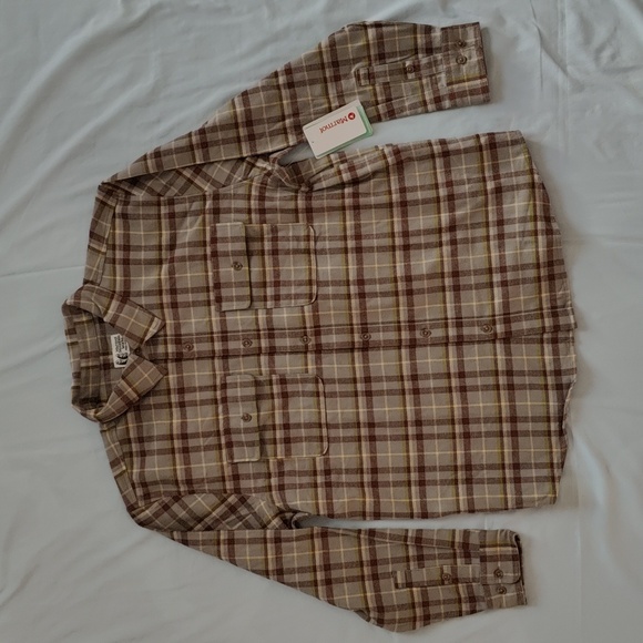 202. Marmot Doran Midweight Flannel Shirt | Color: Vetiver - Picture 3 of 9